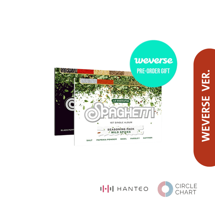 LE SSERAFIM 1st Single Album [SPAGHETTI] (Weverse Albums Ver.) (WEVERSE GIFT) (SET)