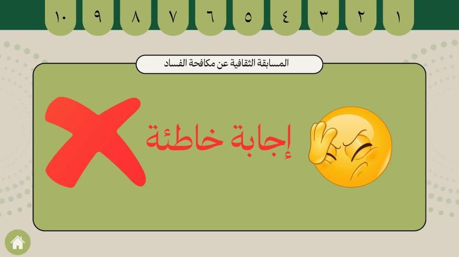 المسابقة الثقافة لمكافحة الفساد
