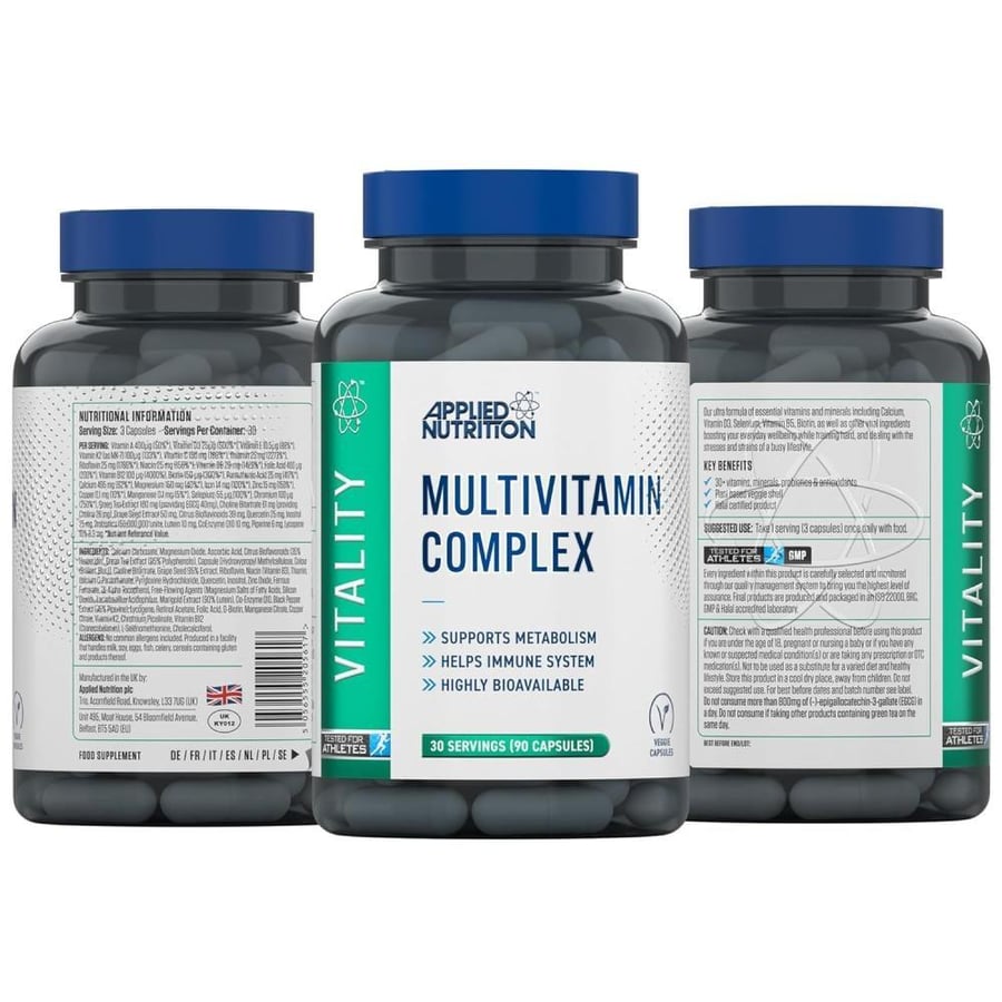 ملتي فيتامين أبلايد نيوترشن 90 كبسولة | Applied Nutrition Multivitamin Complex