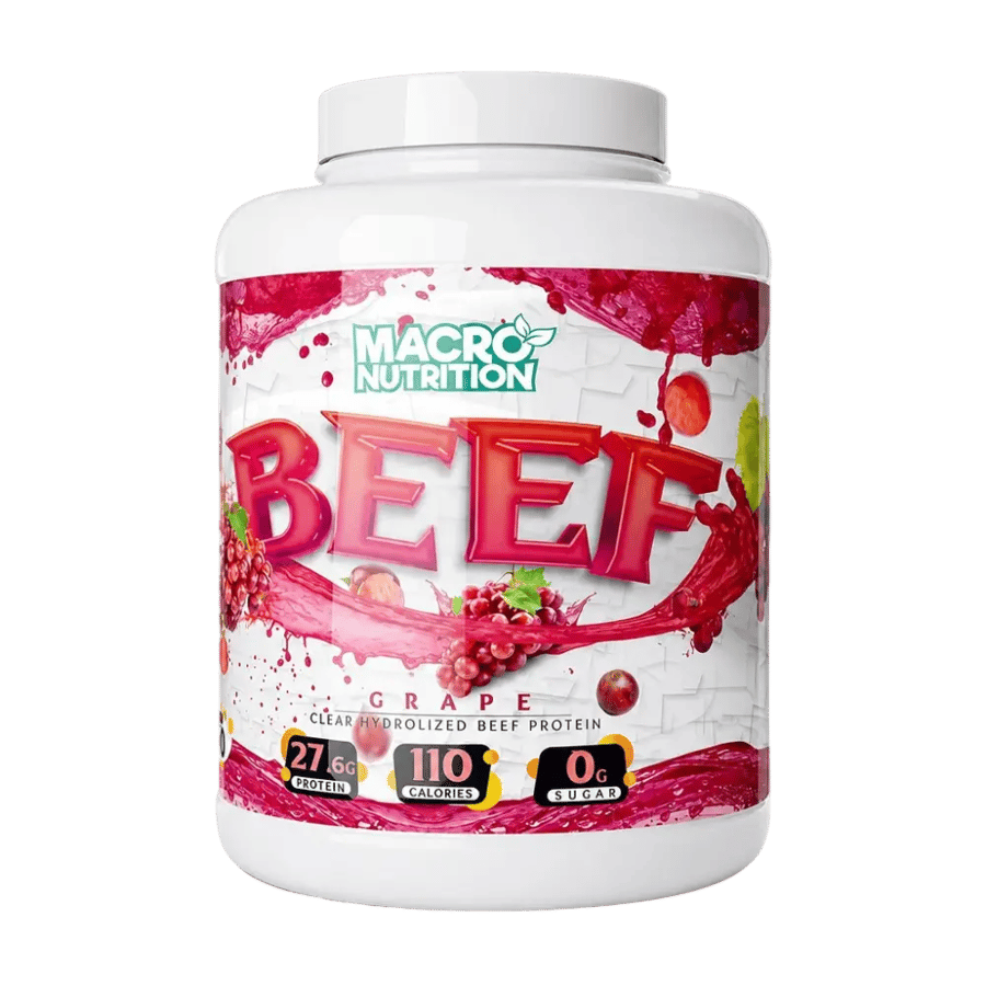 بروتين بيف ماكرو نيوترشن MACRO NUTRITION BEEF | بروتين لحم بقري متحلل | 27.6 جرام بروتين