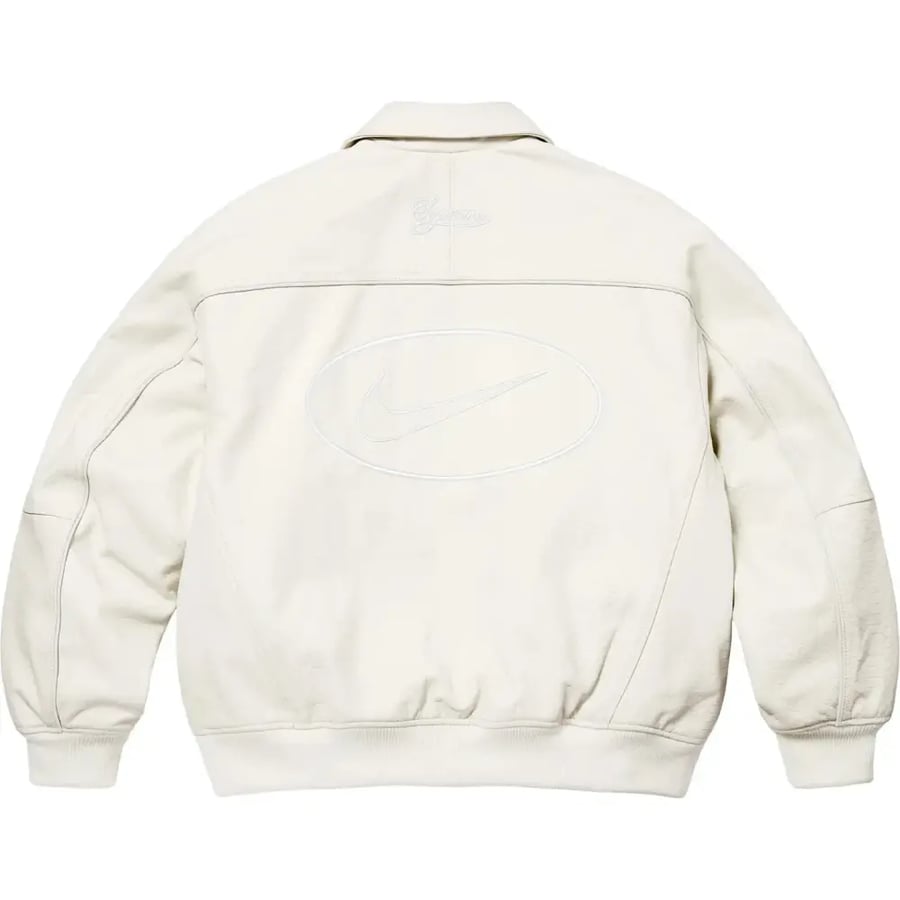 Supreme x Nike Leather Track Jacket - White Edition