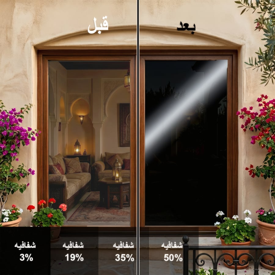 تظليل مخلوط (نيكل وأسود) - 27.5 متر