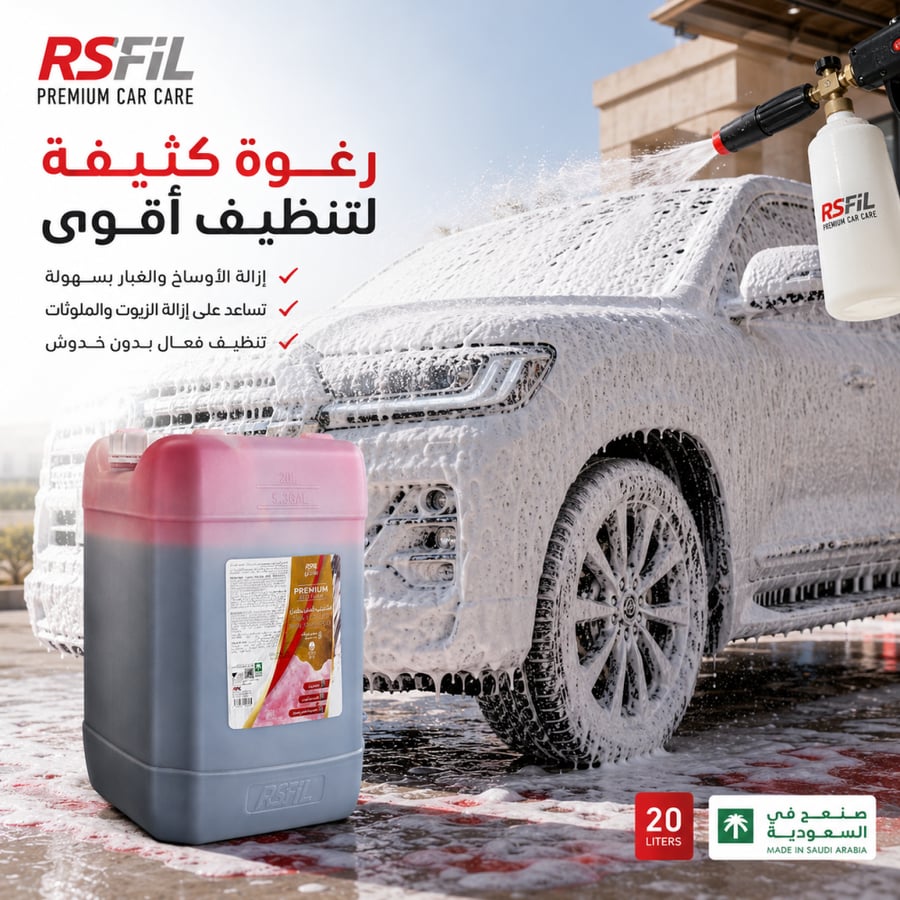 شامبو واكس بريميوم أحمر (1:200) 20 لتر