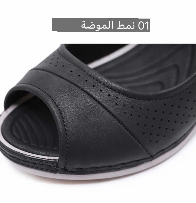 Normal look, just wedges, sandals with beach shoe buckle, comfortable for beach party, travel, slip-on sandal.