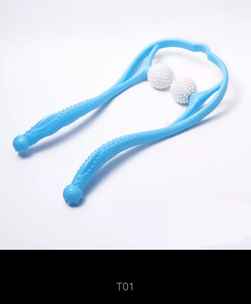 Neck and shoulder massage device, multifunctional self-massage tool