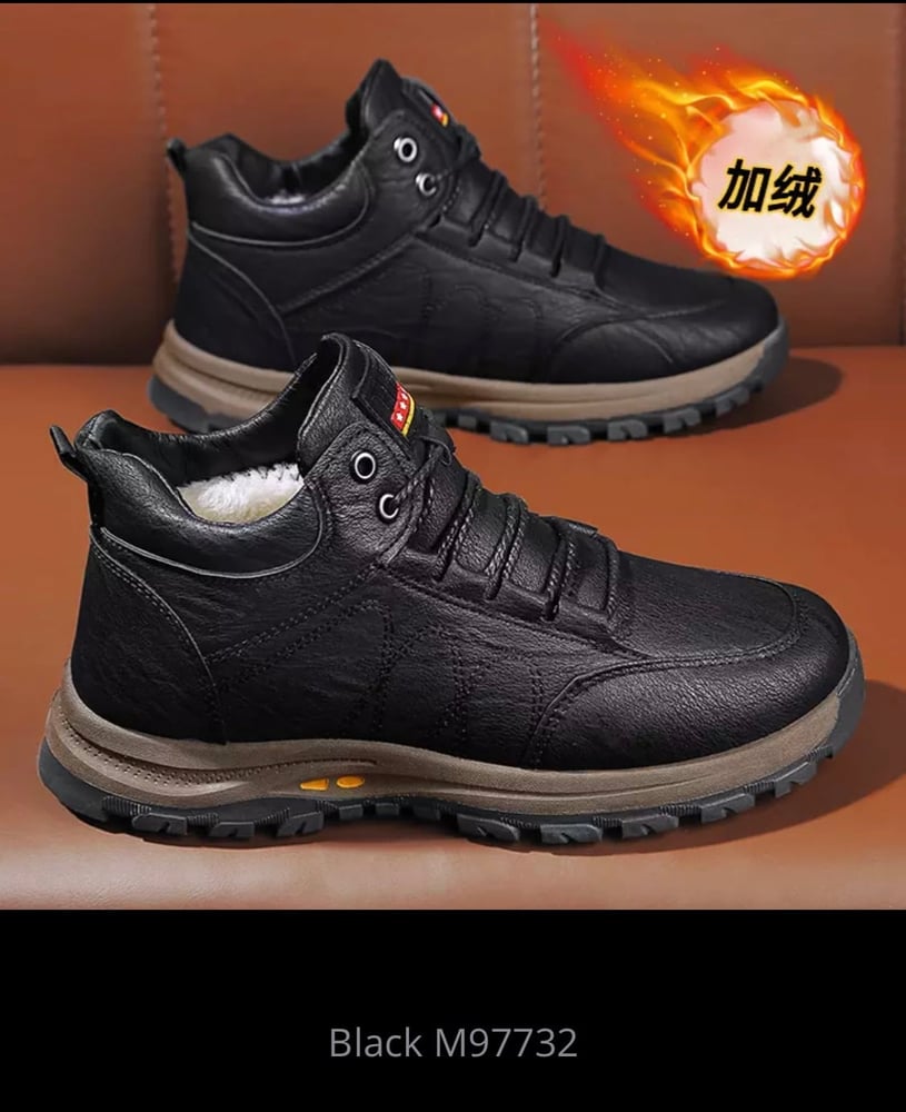 CYYTL men's new winter warm fur leather sneakers stylish luxury shoes