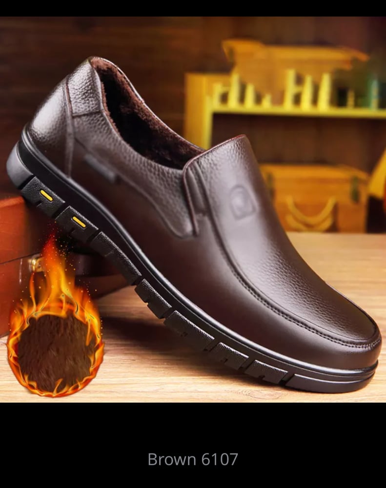 Natural leather shoes casual men's shoes flat platform walking outdoor shoes sports shoes