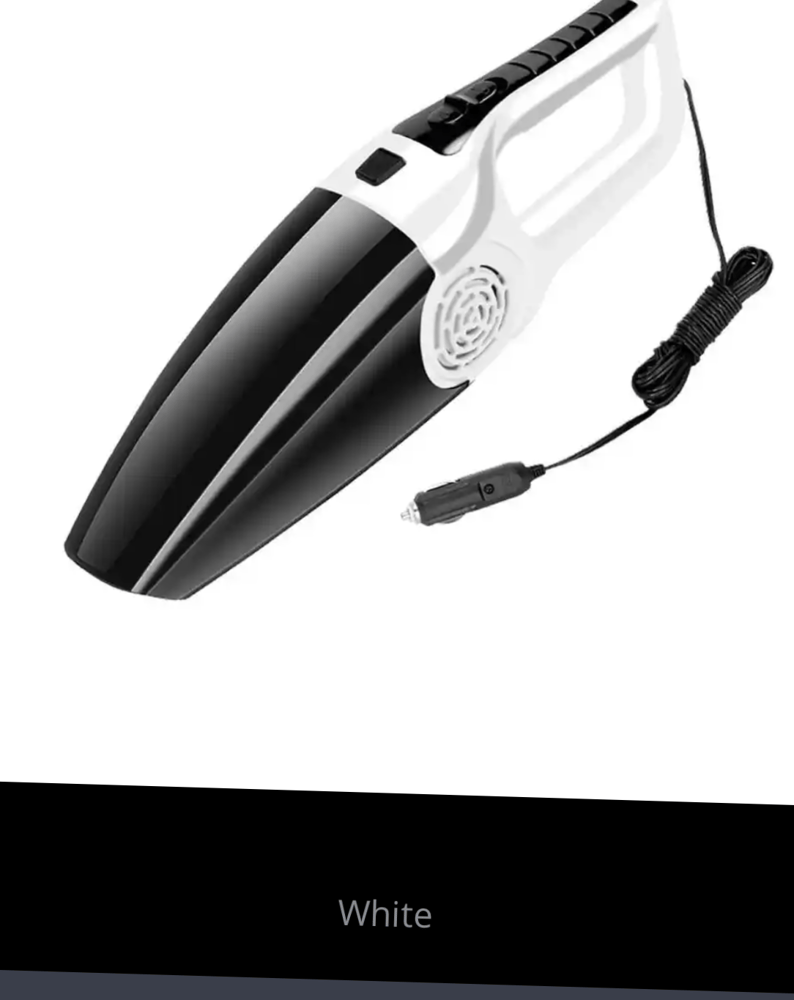 Wireless small electric vacuum cleaner for cars and home, rechargeable