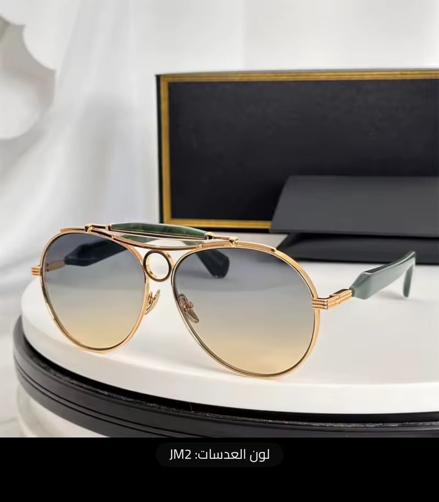 نظارات شمسية فاخرة، نظارات Jacque Marie Mage، نظارات طيار للرجال والنساء، نظارات سبائك معدنية، نظارات ماركات عالمية، ظلال شمسية للسفر والشارع، JMMASP sunglasses.