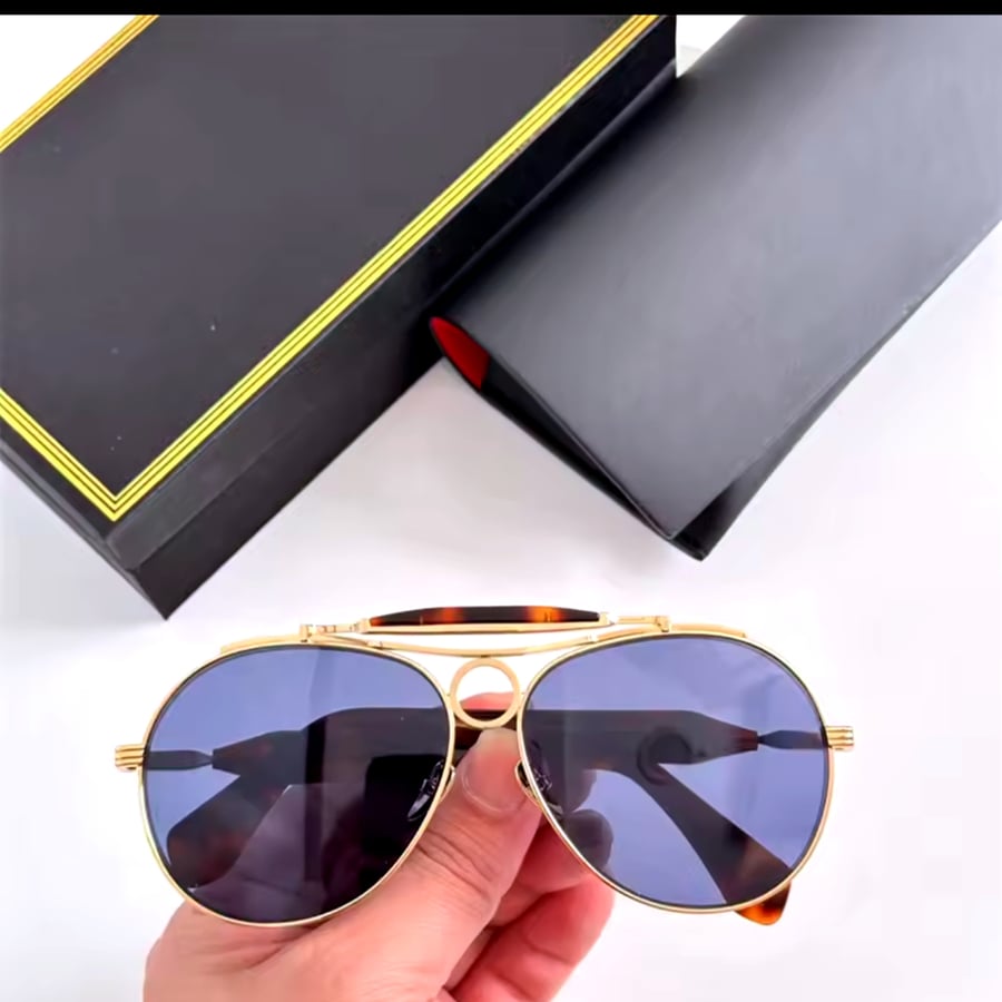 نظارات شمسية فاخرة، نظارات Jacque Marie Mage، نظارات طيار للرجال والنساء، نظارات سبائك معدنية، نظارات ماركات عالمية، ظلال شمسية للسفر والشارع، JMMASP sunglasses.