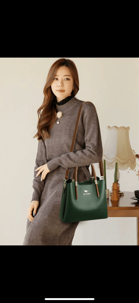 حقيبة يد فاخرة المرأة بولي Leather حقائب جلدية
