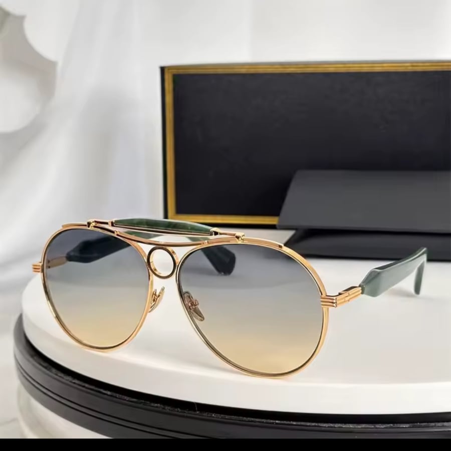 نظارات شمسية فاخرة، نظارات Jacque Marie Mage، نظارات طيار للرجال والنساء، نظارات سبائك معدنية، نظارات ماركات عالمية، ظلال شمسية للسفر والشارع، JMMASP sunglasses.