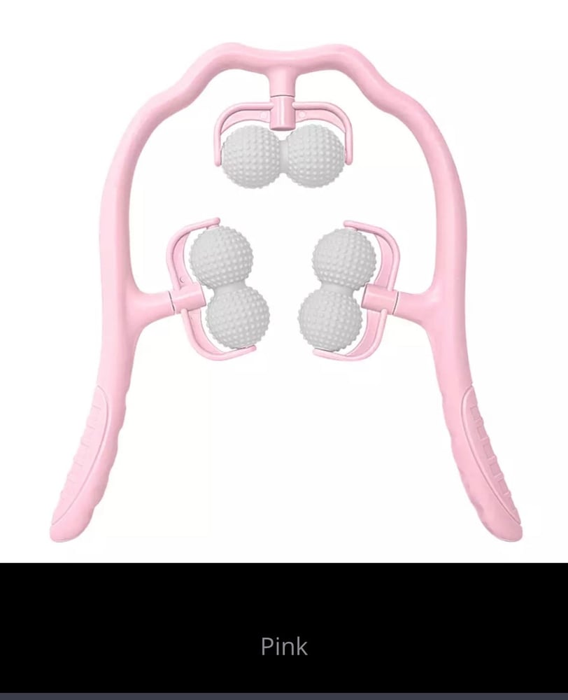 Neck and shoulder massage device, multifunctional self-massage tool
