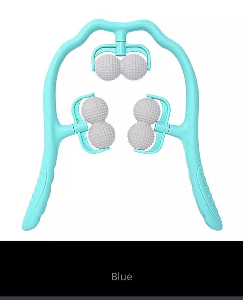 Neck and shoulder massage device, multifunctional self-massage tool