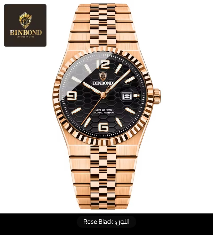 ساعة كوارتز رجالية الأصلية المستوحاة من ROLEX