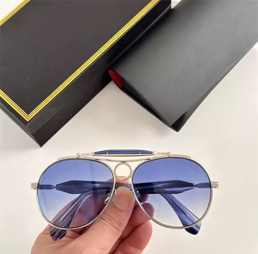 نظارات شمسية فاخرة، نظارات Jacque Marie Mage، نظارات طيار للرجال والنساء، نظارات سبائك معدنية، نظارات ماركات عالمية، ظلال شمسية للسفر والشارع، JMMASP sunglasses.