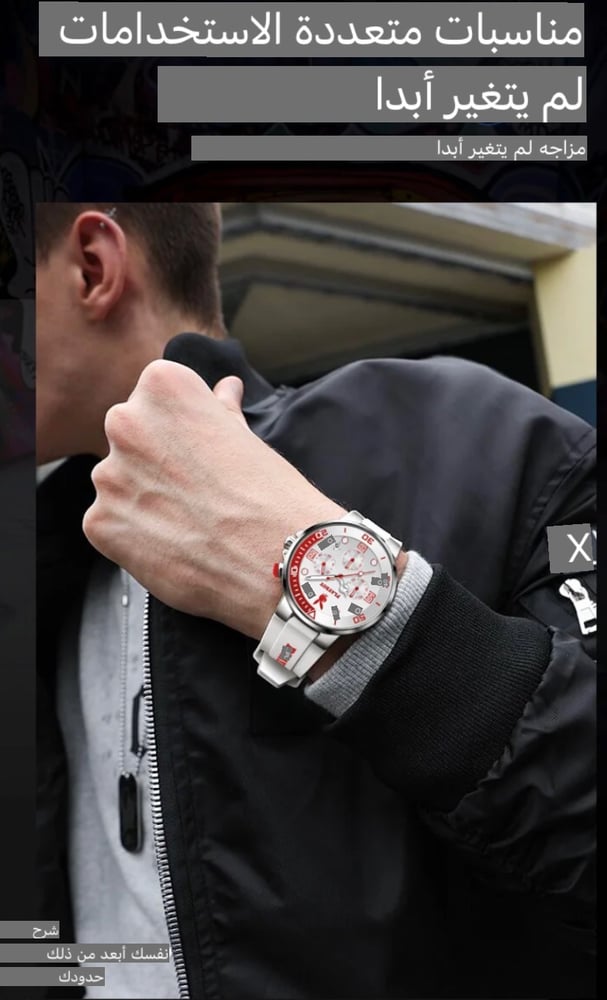 Luxury Playboy watches for men, silicone strap, waterproof, chronograph, quartz, wristwatch, with date