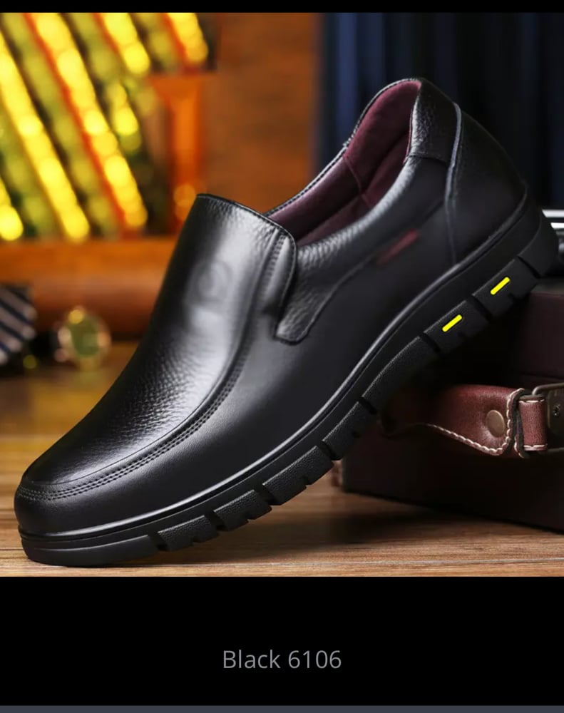 Natural leather shoes casual men's shoes flat platform walking outdoor shoes sports shoes
