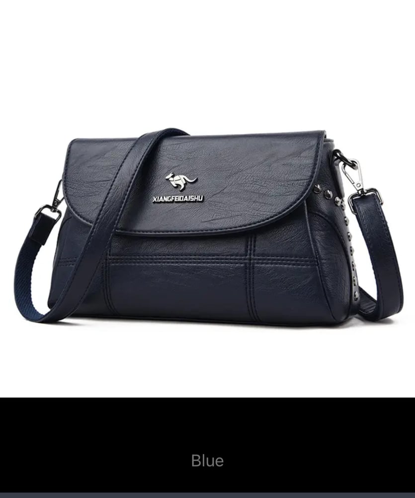 Elegant soft leather shoulder bag from Kross classic Italian style