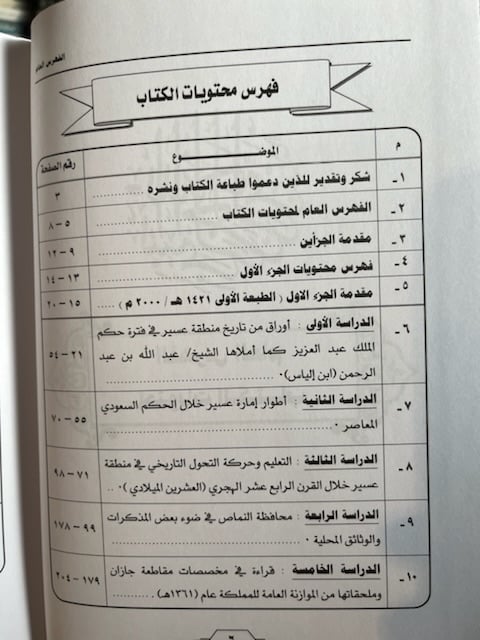 دراسات في تاريخ وحضارة جنوبي البلاد السعودية "بن جريس"