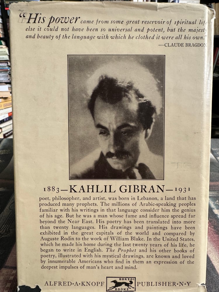 The prophet “kahlil Gibran”