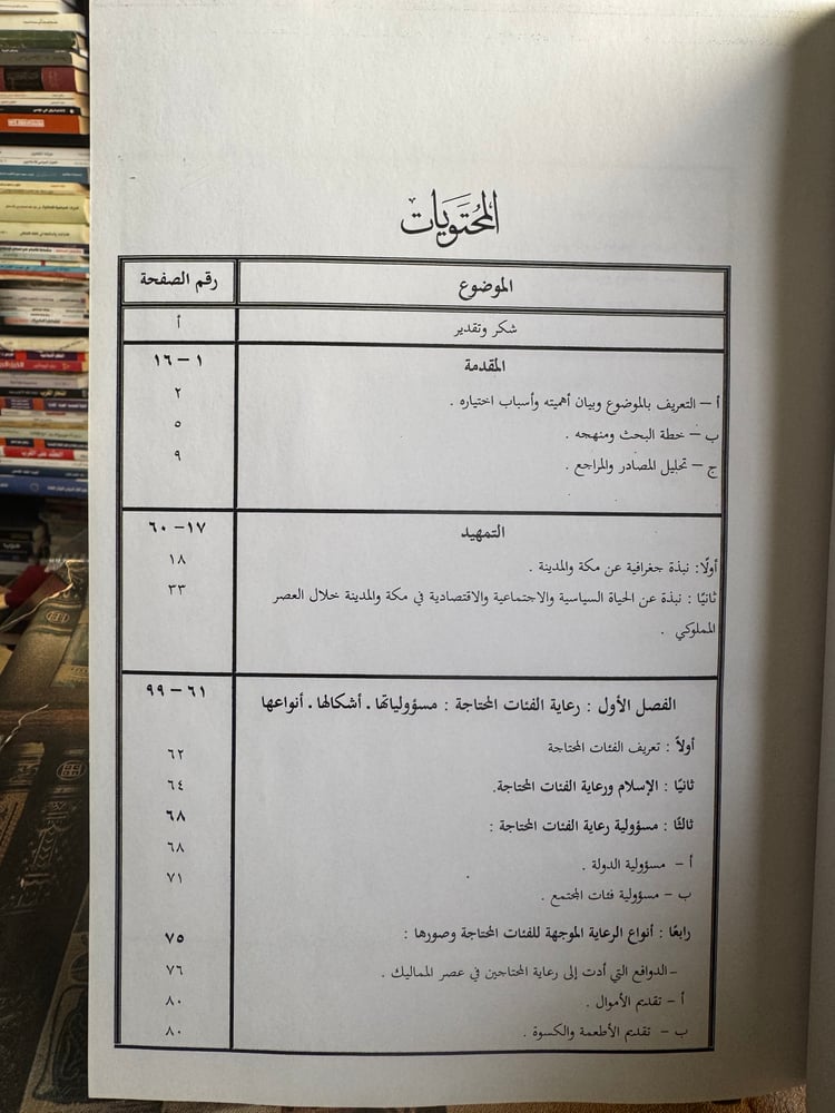 رعاية الفئات المحتاجة في مكة والمدينة خلال العصر المملوكي 648-923هـ "ريما القرناس"