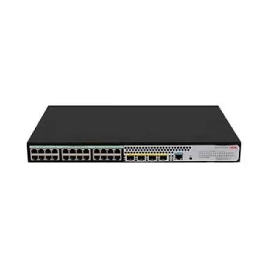 سويتش Layer 3 PoE+ H3C بـ24 منفذ جيجابت و4 منافذ SFP بميزانية 240W موديل LS-5120V3-28P-PWR-LI-GL