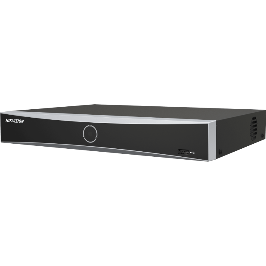 جهاز تسجيل شبكي ذكي هيكفيجن NVR بـ8 قنوات و8 منافذ PoE وتقنية AcuSense - DS-7608NXI-K1/8P(STD)(B)