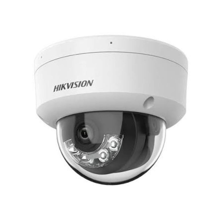 كاميرا مراقبة هيكفيجن الشبكية Dome بدقة 6MP وإضاءة هجينة ذكية ومايكروفون - DS-2CD3161G2-LIUF
