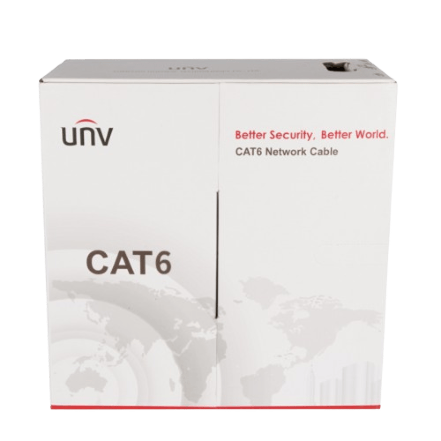 كابل شبكة Cat6 نحاس نقي 305 متر - Uniview CAB-LC3100B-E-IN