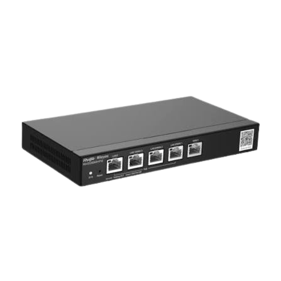 راوتر أعمال روجي بـ5 منافذ جيجابت و4 منافذ PoE وسرعة توجيه 1.5Gbps موديل RG-EG305GH-P-E