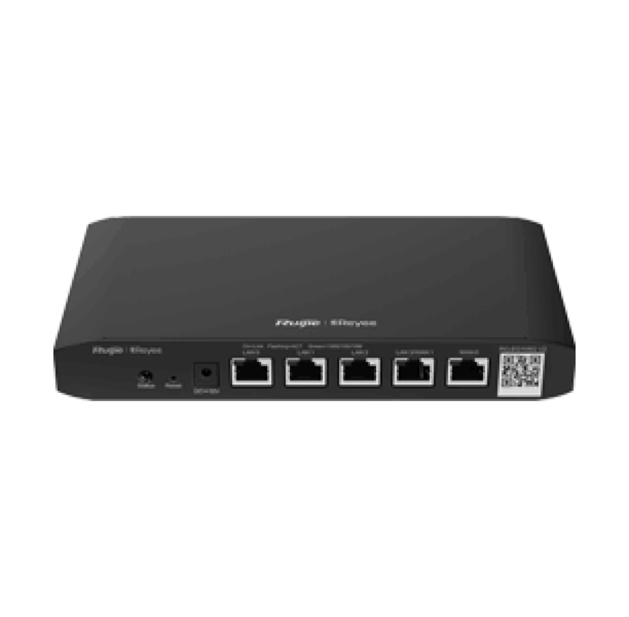راوتر أعمال روجي بـ5 منافذ جيجابت و4 منافذ PoE+ بميزانية 54W موديل RG-EG105G-P-V3