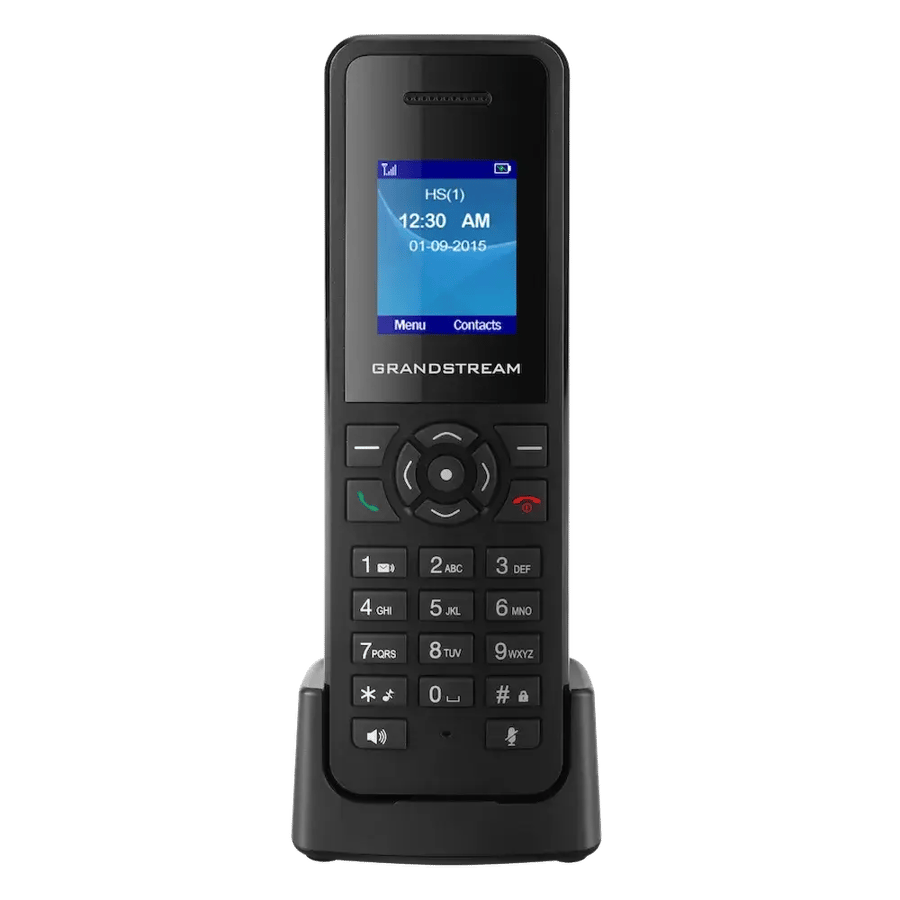 سماعة DECT لاسلكية جراندستريم بصوت HD وحتى 20 حساب SIP حسب القاعدة موديل DP720