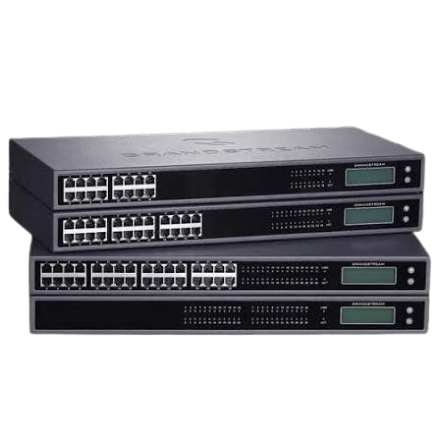 بوابة VoIP تناظرية جراندستريم عالية الكثافة بـ32 منفذ FXS موديل GXW4232