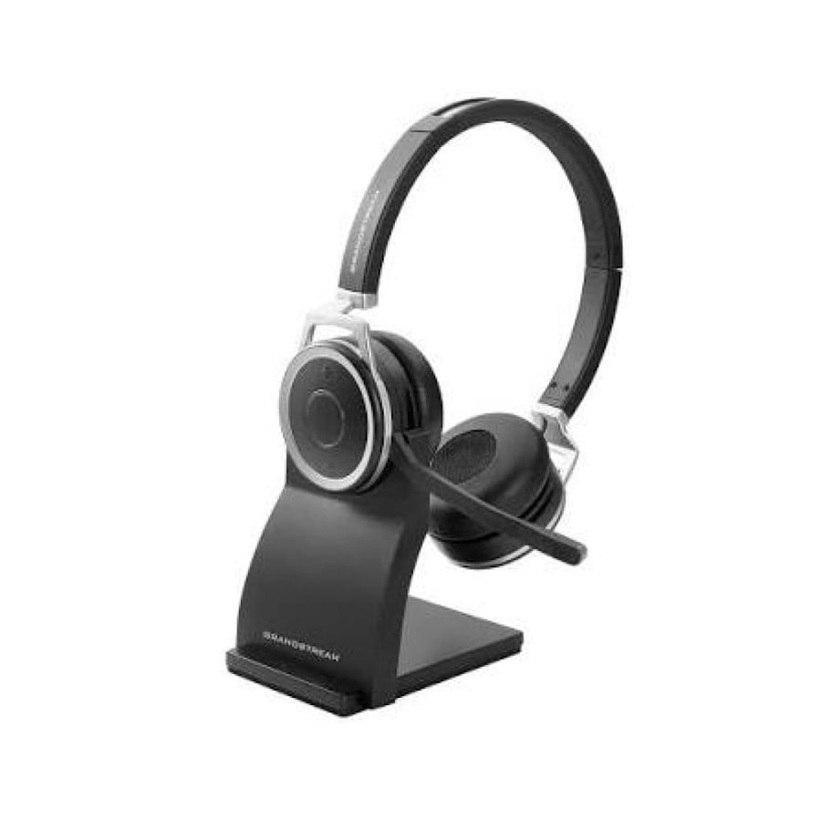 سماعة رأس Bluetooth لاسلكية جراندستريم مع قاعدة شحن وعزل ضوضاء موديل GUV3050