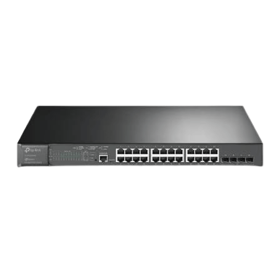 سويتش Omada L2+ TP‑Link بـ24 منفذ جيجابت PoE+ و4 منافذ 10G SFP+ بميزانية 384W موديل TL-SG3428XMP