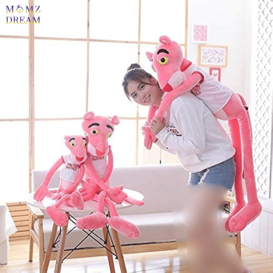 مجسم نمر الوردي (Pink Panther) ، تصميم جذاب بـ مقاس 85 سم .