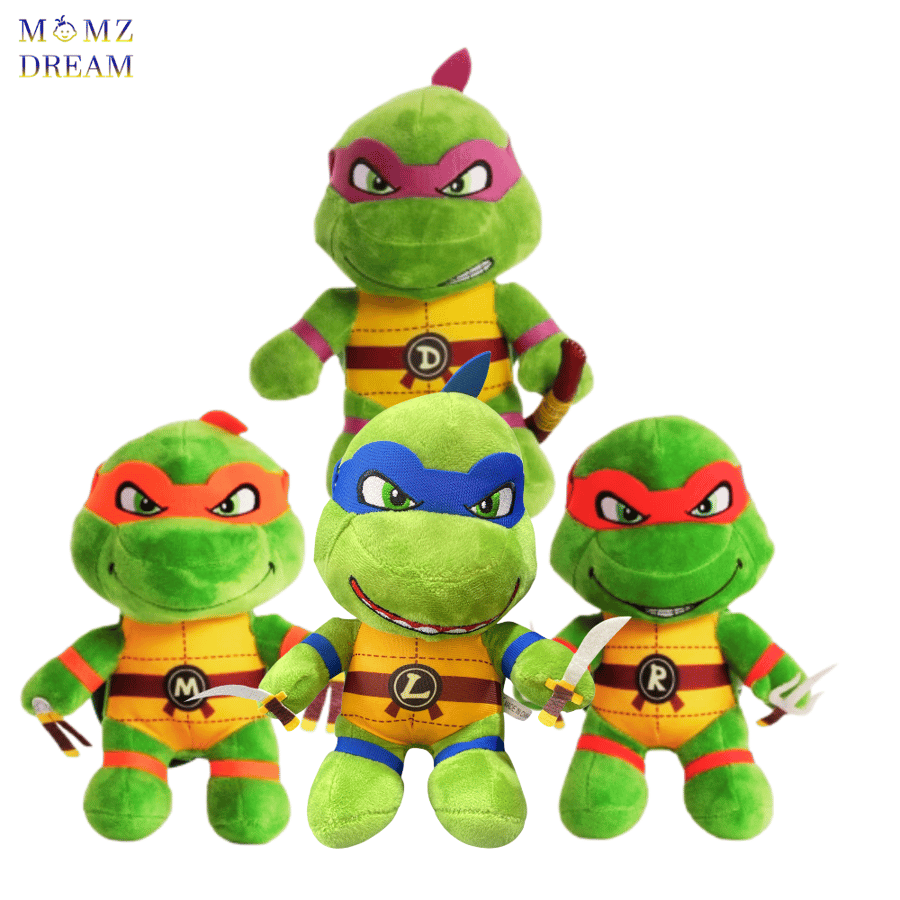 مجسم قماش  سلاحف النينجا  (Ninja Turtles) ، شخصية ممتعة للأطفال بـ مقاس 25 سم .