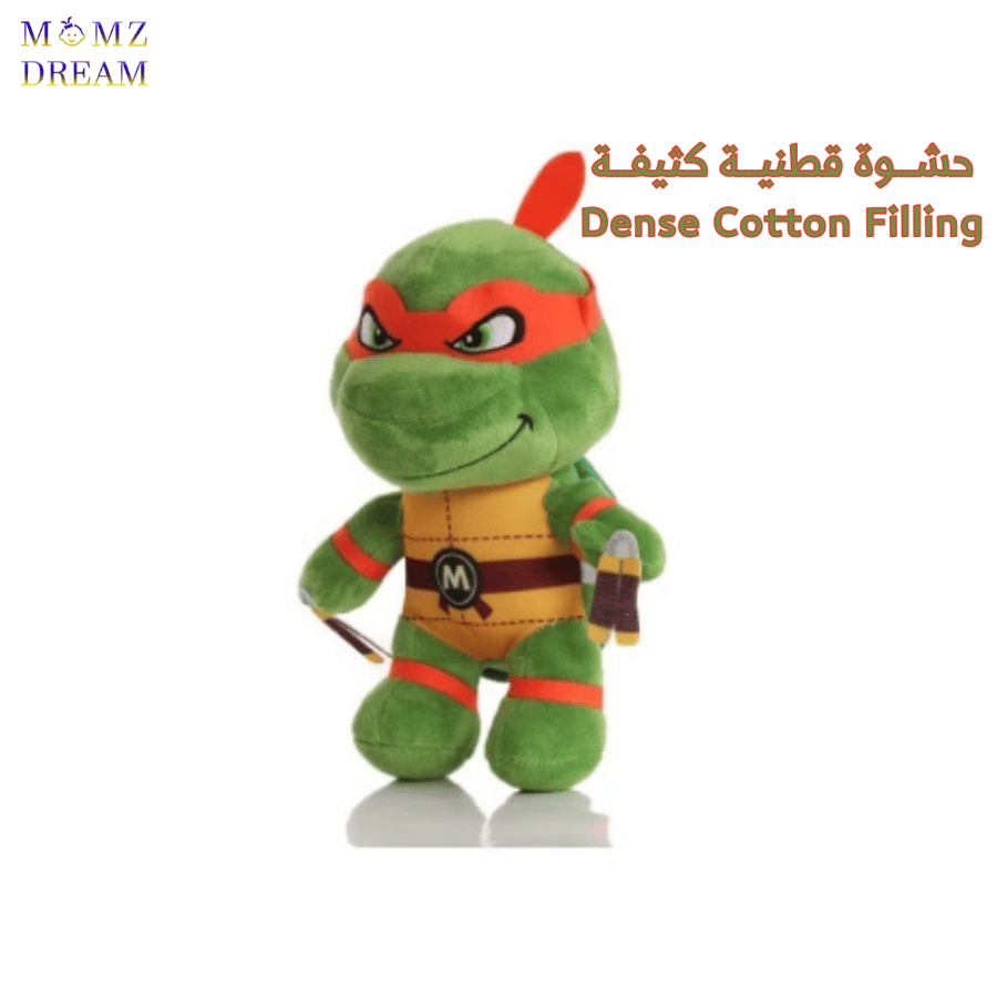 مجسم قماش سلاحف النينجا (Ninja Turtles) ، شخصية ممتعة للأطفال بـ مقاس 25 سم .