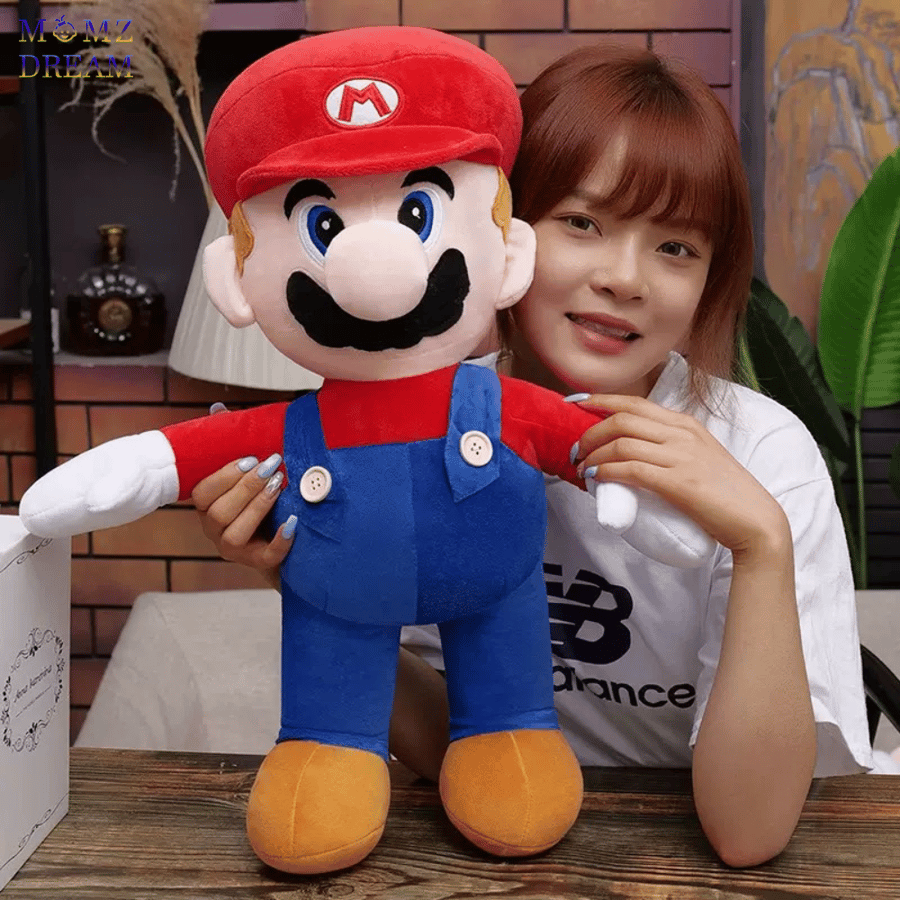 مجسم قماش سوبر ماريو كبير (Super Mario) ، شخصية ممتعة للأطفال بـ مقاس 60 سم .
