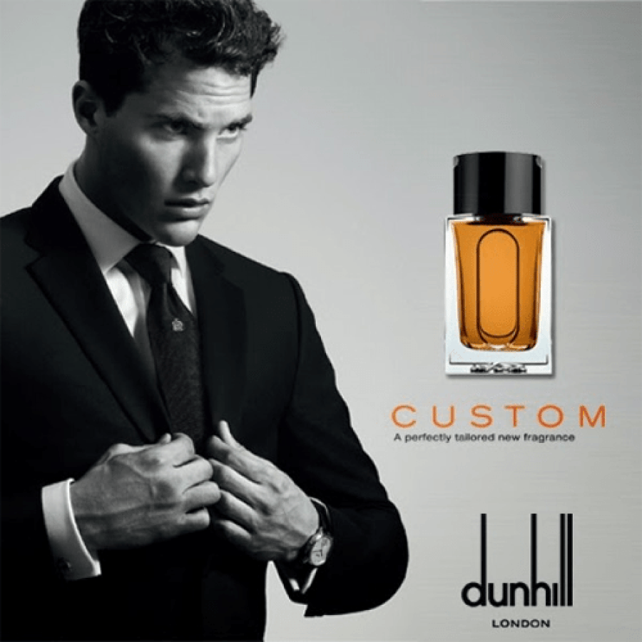 عطر كوستوم من دنهل للرجال - او دي تواليت - 100مل - واحة الجمال