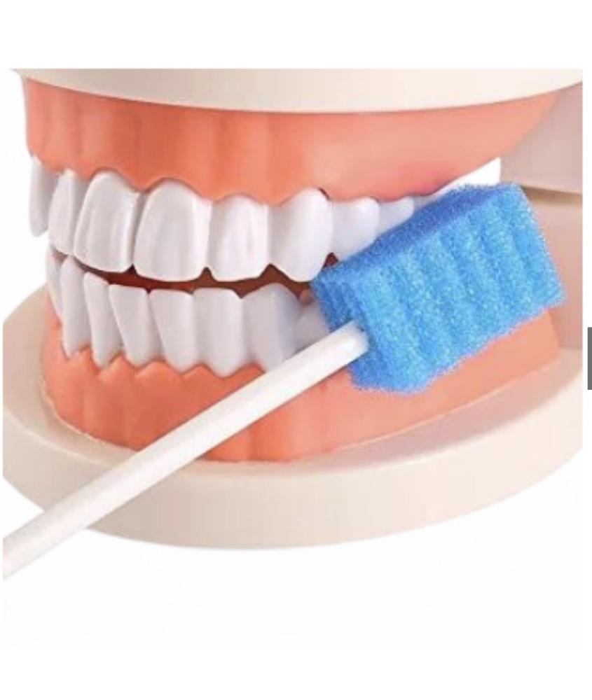 اعواد مسحة فمويه من ميد لا ين دينتيبس ، 250 قطعة . لون ابيض Medline Dentips Oral Swabs