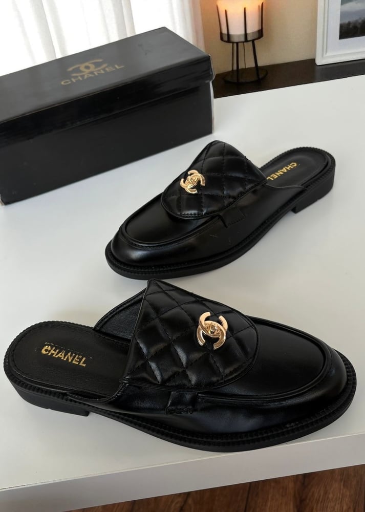 Chanel brand shoes open from the back