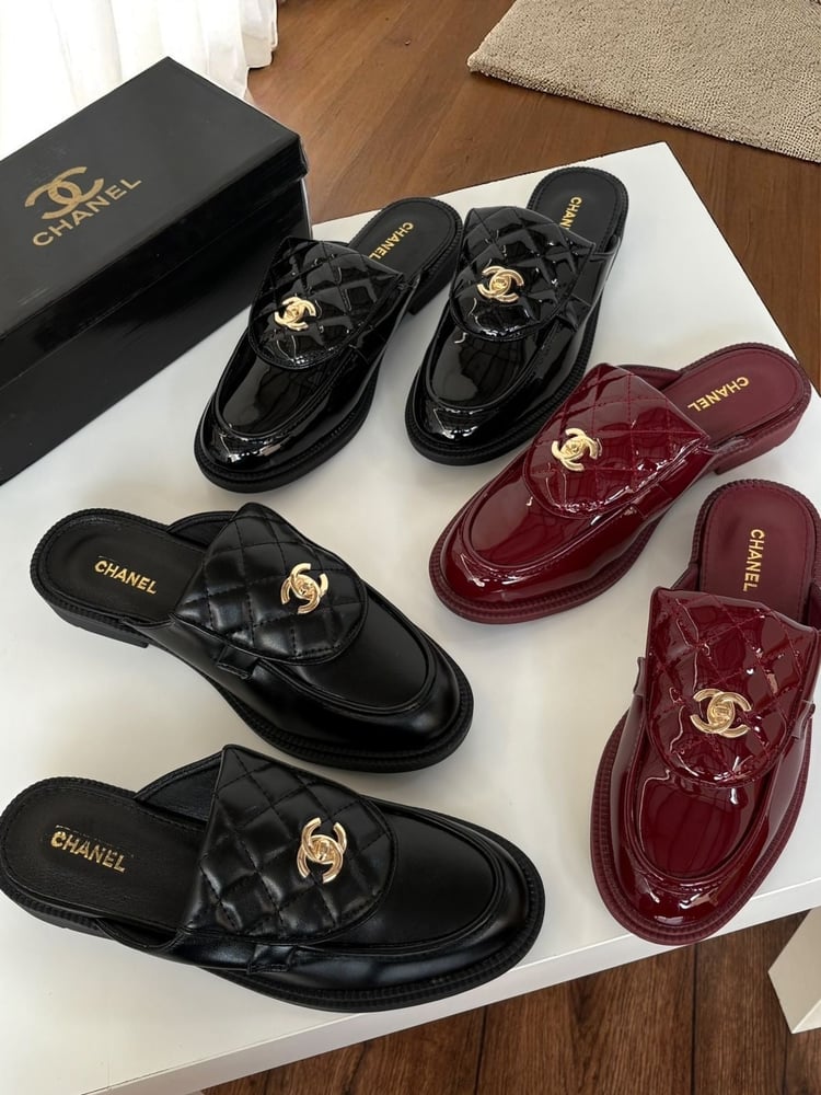 Chanel brand shoes open from the back