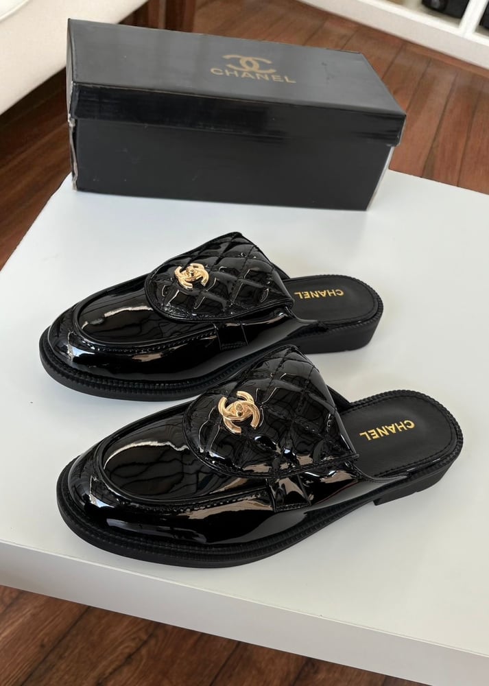 Chanel brand shoes open from the back