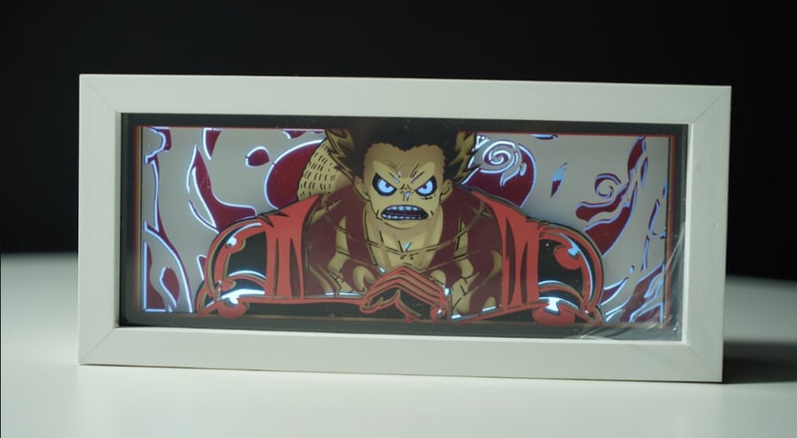 بوكس اضاءة لوفي المحرك الرابع/gear 4th من انمي one piece