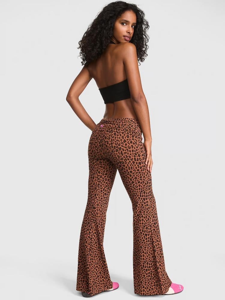 ليقنز PINK فولدوفر سوبر فلير Foldover Super Flare Leggings