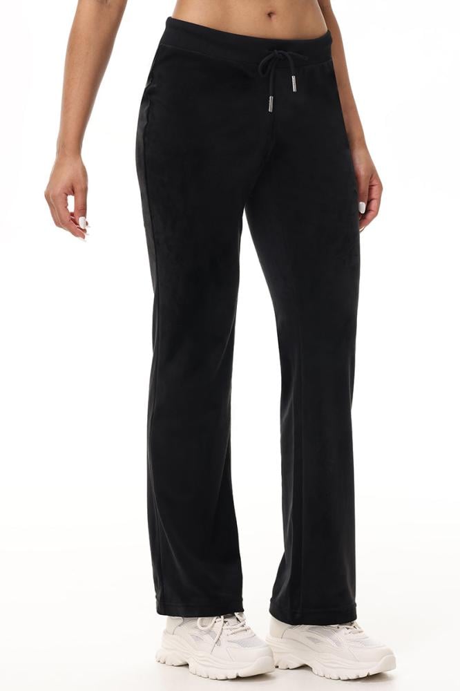 بنطلون جوسي كوتور OG Big Bling Velour Track Pants لون Liquorice