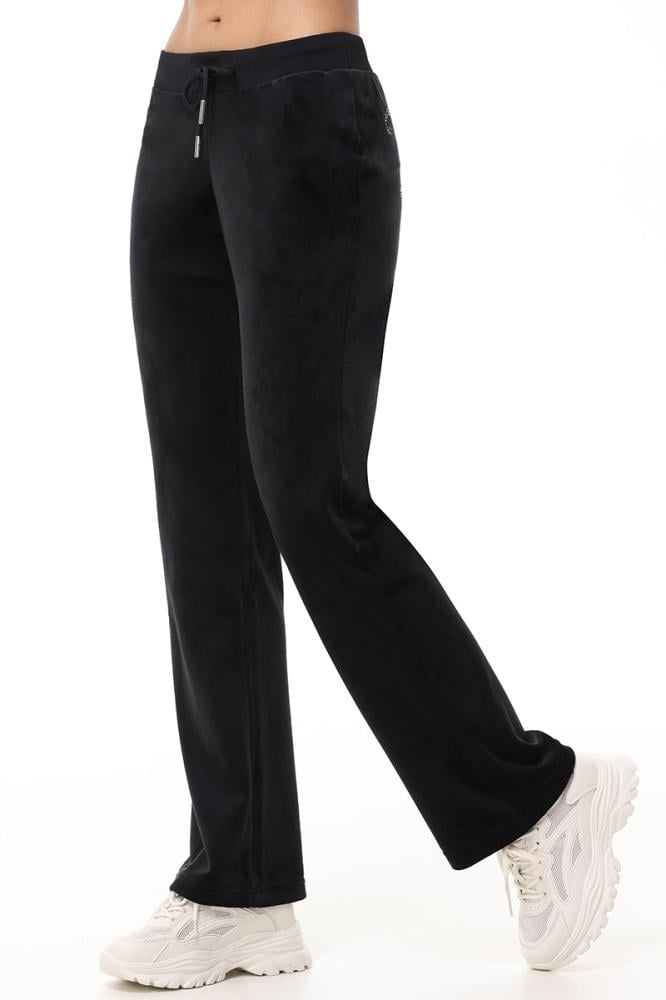 بنطلون جوسي كوتور OG Big Bling Velour Track Pants لون Liquorice