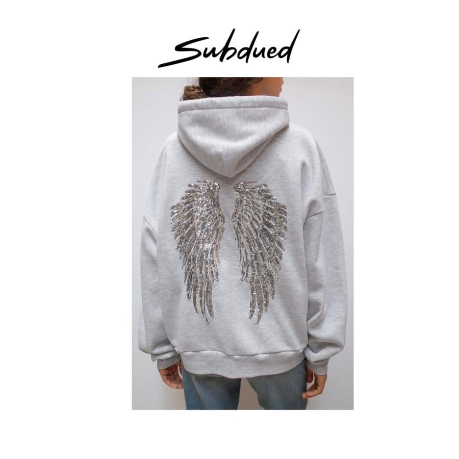 WINGS SEQUIN HOODIE
